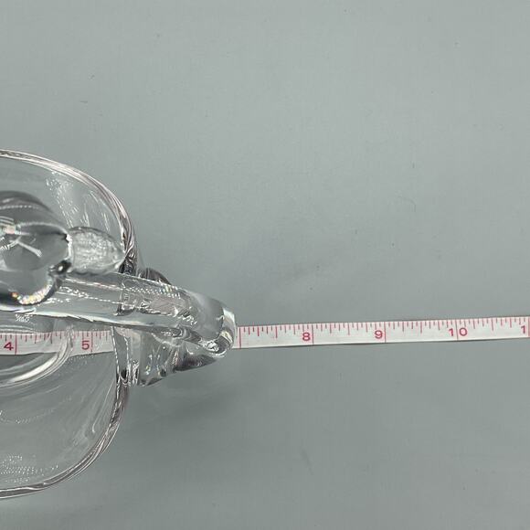 Vintage Duncan Miller 1950s Clear Glass Swan Candy/Nut Dish 6” tall - Picture 7 of 8